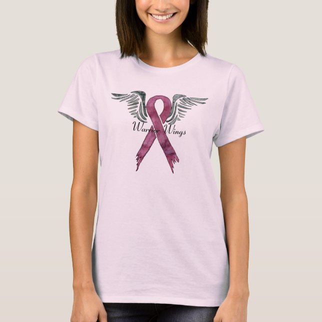 rosa bandkrigarevingar t-shirt (Framsida)