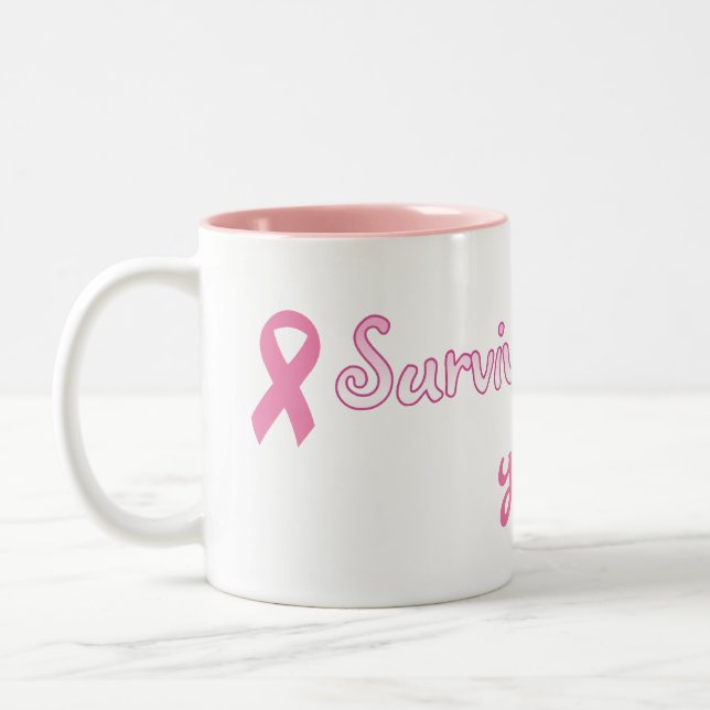 Rosa bandmugg för anpassade Två-Tonad mugg (Vänster)