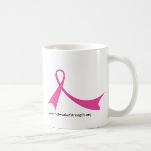 Rosa bandmugg kaffemugg