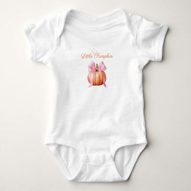 Rosa bandpumpa baby body | Söt  T Shirt (Framsida)