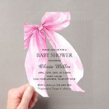 Rosa bandros baby shower