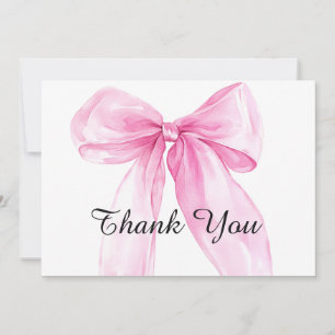 Rosa bandrosbabyshower tack kort