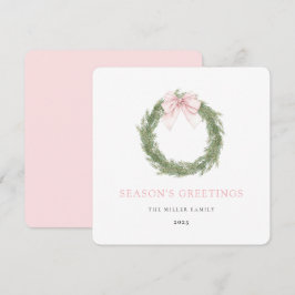 Rosa bandrosett jul julkort