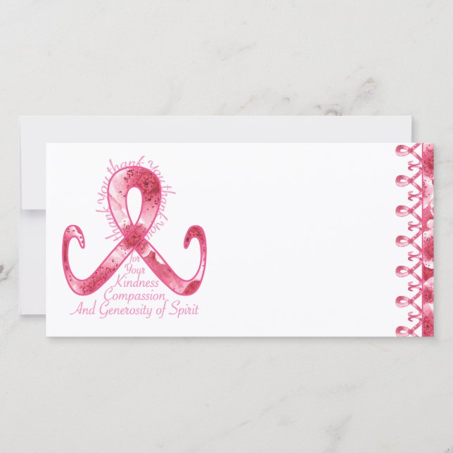 Rosa bandtack tack kort (Framsida)