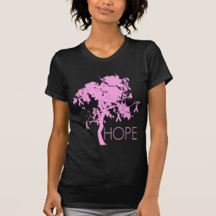 Rosa bandträd av hopp tee shirt