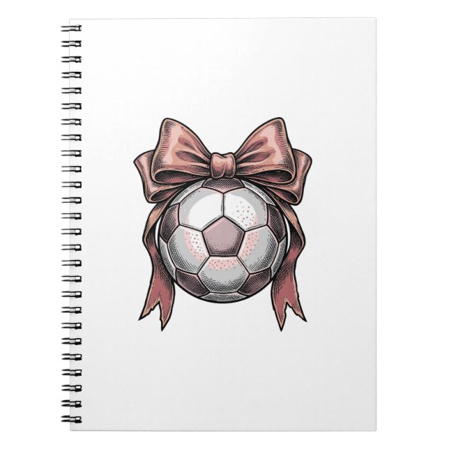 Rosa bandy fotboll vintage anteckningsbok (Framsidan)