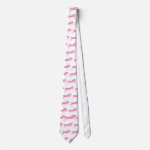 Rosa banhoppningponny slips