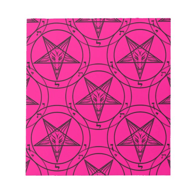 rosa baphomet anteckningsblock (Framsida)