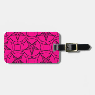 rosa baphomet bagagebricka