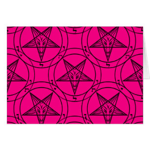 rosa baphomet hälsningskort