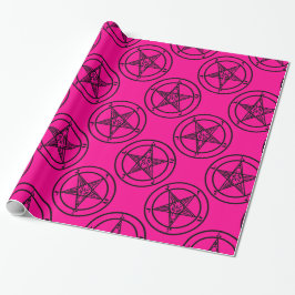 rosa baphomet pentagram halloween presentpapper