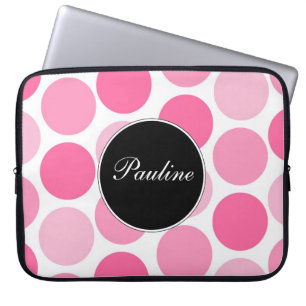 Rosa bärbar datorMonogramsleever Laptop Fodral