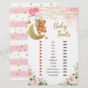 Rosa Barly Baby Traits Games Shower