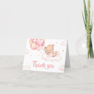 Rosa Barly Wait Clouds Baby Shower Tack Kort