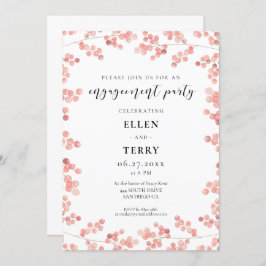 Rosa Barnets Förlovningsfest för Blommigt av anded Inbjudningar