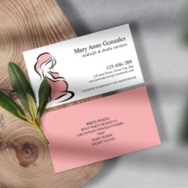 Rosa | Barnmorska Doula Pgraant Woman Belly Visitkort