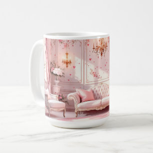 Rosa Barock Kaffemugg