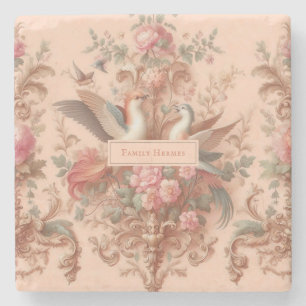 Rosa Baroque Rococo Flower Morris Stenunderlägg