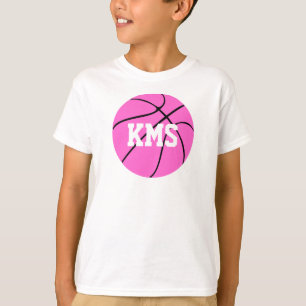 Rosa Basketball Anpassningsbar School Brev/Number Tröja