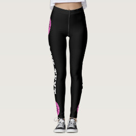 Rosa Basketball Anpassningsbar Team Namn och Playe Leggings