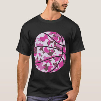 Rosa Basketball Camo - Rosa Camouflage Basketball T Shirt