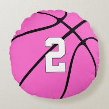 Rosa Basketball Player Anpassningsbar Jersey Numbe