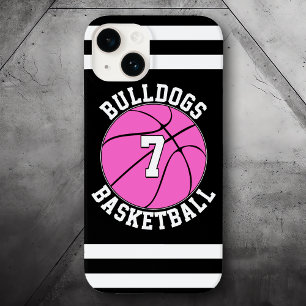 Rosa Basketball Team Namn Player Number Anpassning