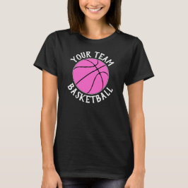 Rosa Basketball Team, Player Namn och Jersey-numme T Shirt