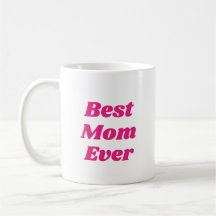 Rosa Bästa Mamma någonsin Kaffe Mugg