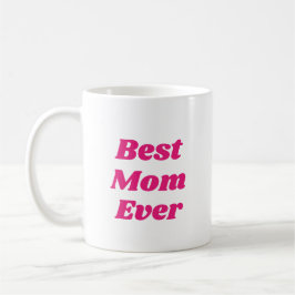 Rosa Bästa Mamma någonsin Kaffe Mugg