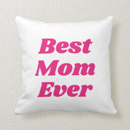 Rosa Bästa Mamma någonsin Kudde
