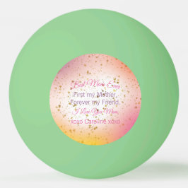 Rosa Bästa Mamma någonsin Modern Mors dag Pingisboll