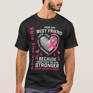Rosa Bästa vän Breast Cancer Awareness Shirt T