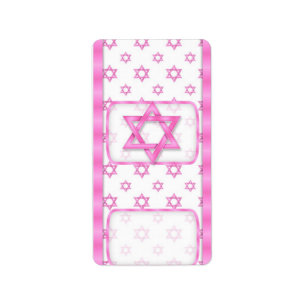 Rosa Bat mitzvah Hersheys Miniatyr Candy pub Adressetikett