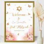 Rosa  Bat mitzvah välkomstskyltskammare Poster<br><div class="desc">Rosa  Bat mitzvah välkomstskyltskammare</div>