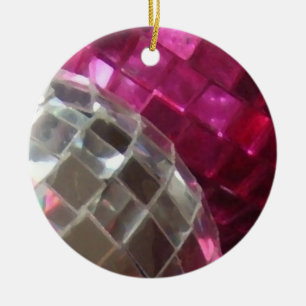 Rosa Baubles detaljerar ornament