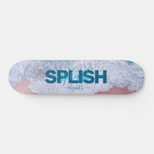 Rosa Beach Bermuda Mini Skateboard Bräda 18,5 Cm