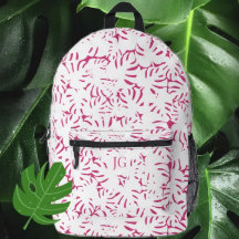 Rosa Beach Castal Tropical Löv Backpack