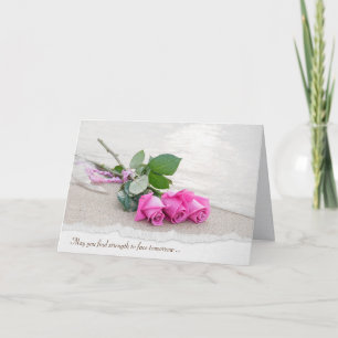Rosa Beach Ro Sympathy Card Kort