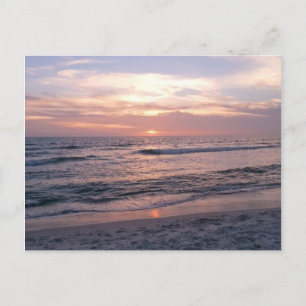 Rosa Beach Sunset Vykort