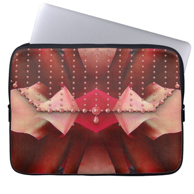 Rosa Beaded Evening Purse Laptop Fodral (Framsidan)