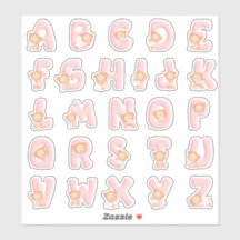 Rosa Bear Alphabet Set