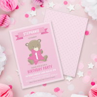 Rosa Bear any age or first Birthday Call