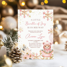 Rosa Bear-Julskvällens babyskor