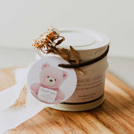 Rosa Bear Tack för att du har Märkre för att ge st Gåvor Etiketter
