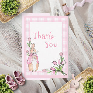 Rosa Beatrix Potter Play Animal Theme Baby Shower Tack Kort