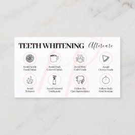Rosa Beauty Teeth Whitening Aftercare Tips Visitkort