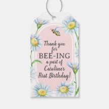Rosa Bee-Day Födelsedagspresentkort med Tusensköno
