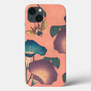 Rosa Bee Flower Classic Hokusai Art