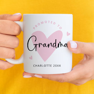 Rosa befordrad till Grandma Heart Flicka Kaffemugg